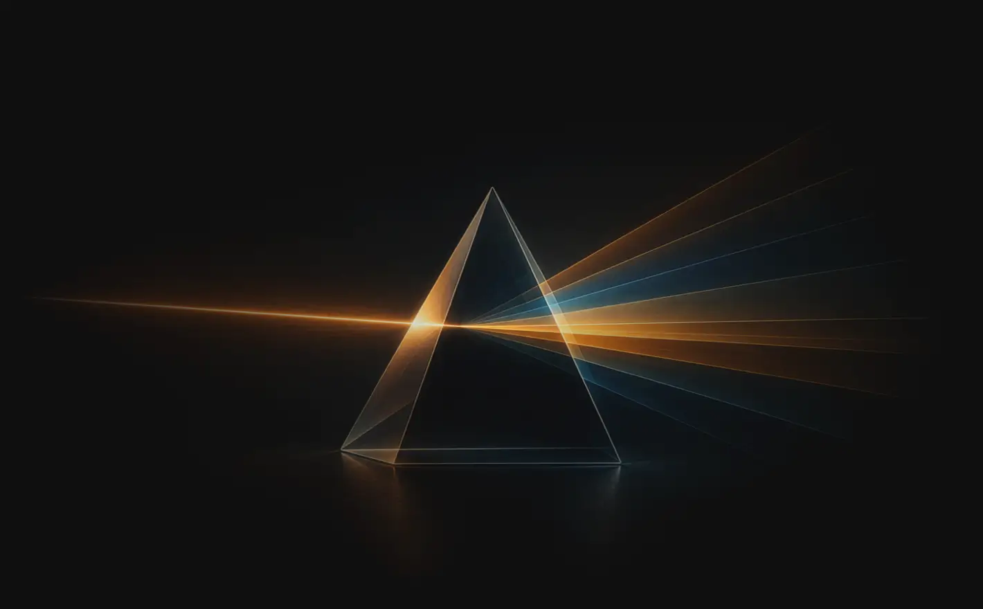 Prisma refractando luz — el valor se vuelve visible